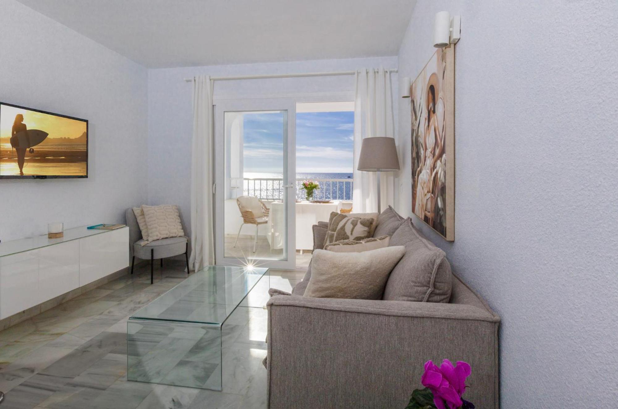 Oceanfront Mijas Apartment Bagian luar foto