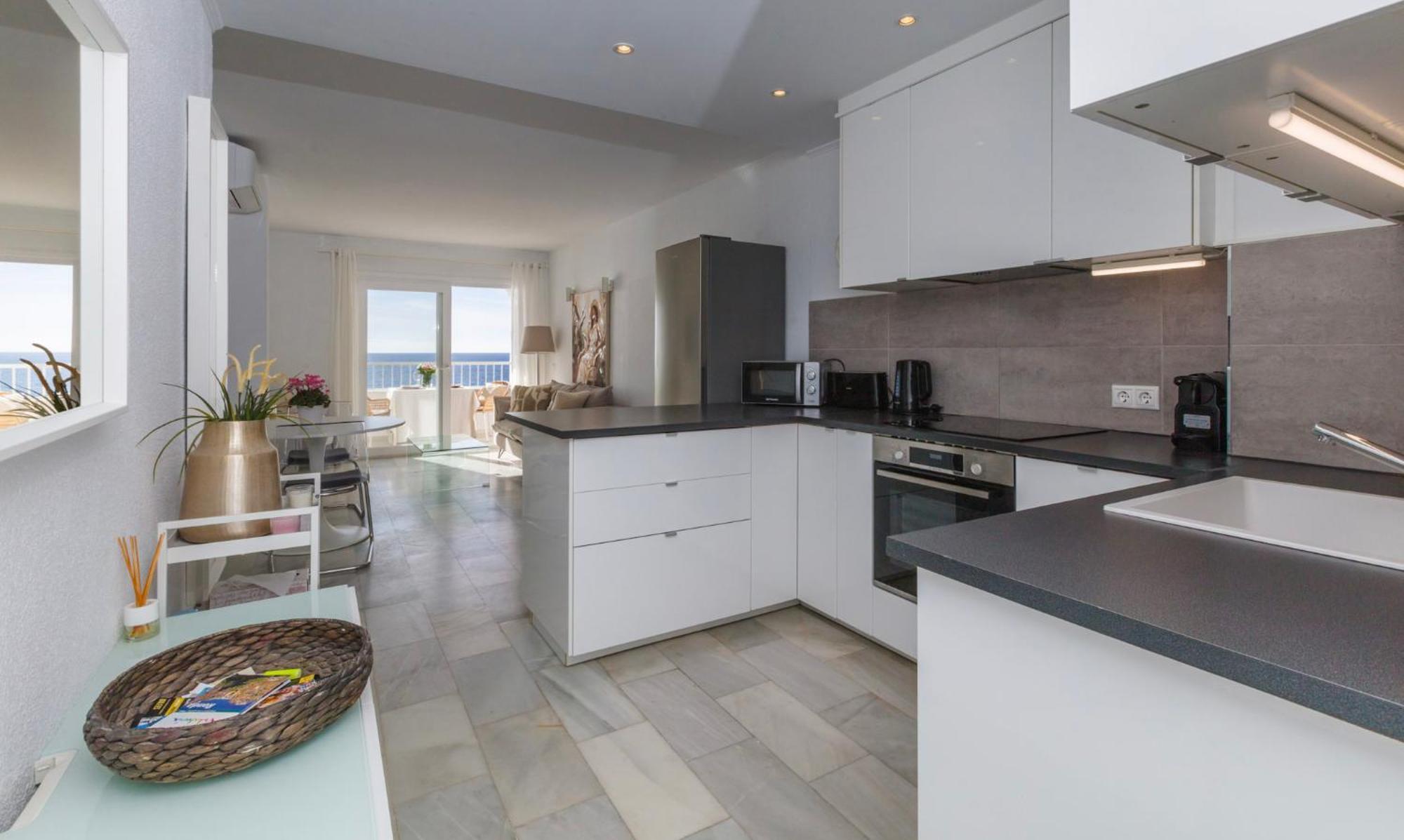 Oceanfront Mijas Apartment Bagian luar foto