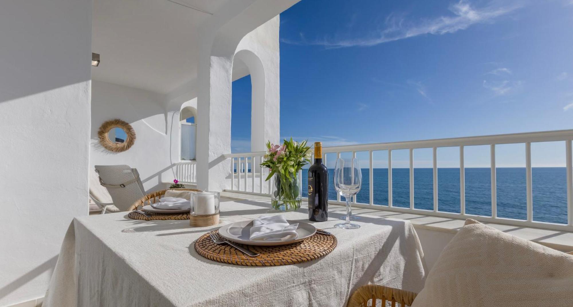 Oceanfront Mijas Apartment Bagian luar foto