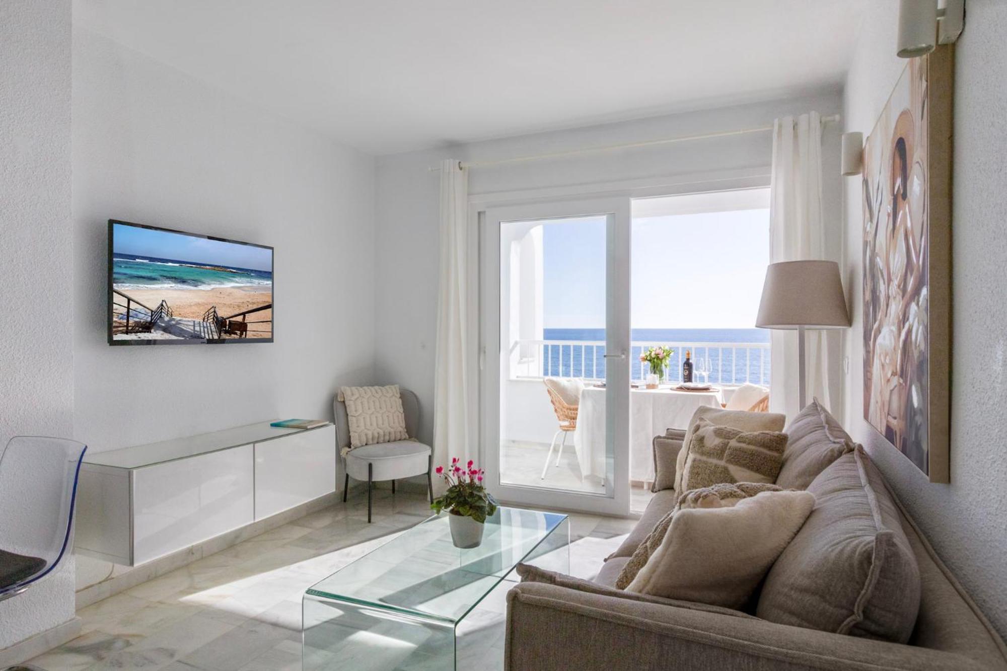Oceanfront Mijas Apartment Bagian luar foto